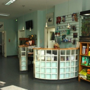 Large comfortable, air conditioned Waiting Room with space to allow cat & dog owners to sit apart